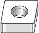 C - Diamond (Rhombic) 80-Deg 1/2" IC Ceramic Insert, Grade KY3500 - Kennametal 1181990
