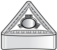 Triangle 3/8" IC Carbide Insert, Grade KC5010, TiAlN - Kennametal 2244902