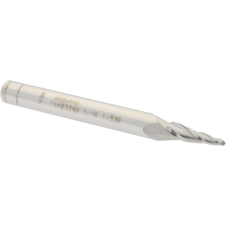3-Flute Solid Carbide Tapered End Mill - Accupro 12177653