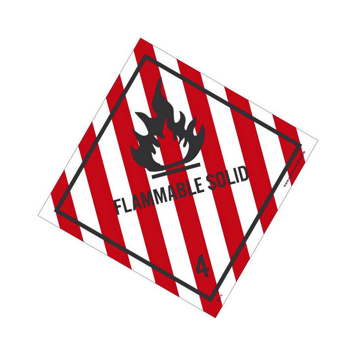 Flammable Solid Label - AccuformNMC DL11ALV