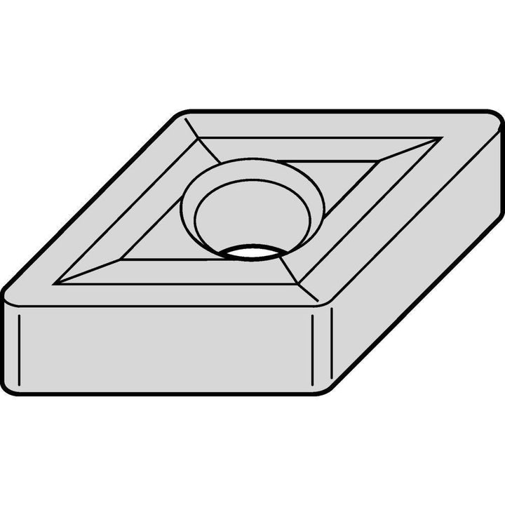 Diamond 1/2" IC Carbide Insert, Grade KCU10B, AlTiN - Kennametal 7090582