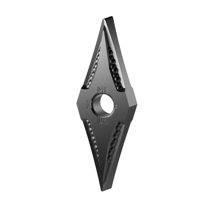 V - Diamond (Rhombic) 35-Deg 3/8" IC Carbide Insert, Grade KCU10B, AlTiN - Kennametal 7090632