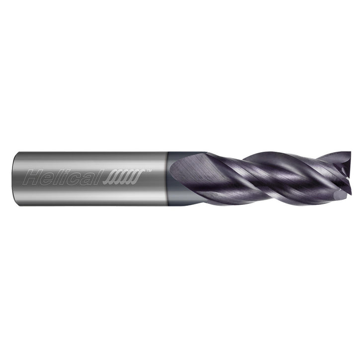 1/4" 3-Flute Solid Carbide Square End Mill, APLUS - Helical Solutions 23070