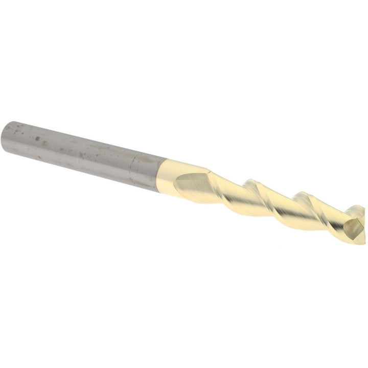 1/2" 2-Flute Solid Carbide Square End Mill, ZrN - Accupro 313341