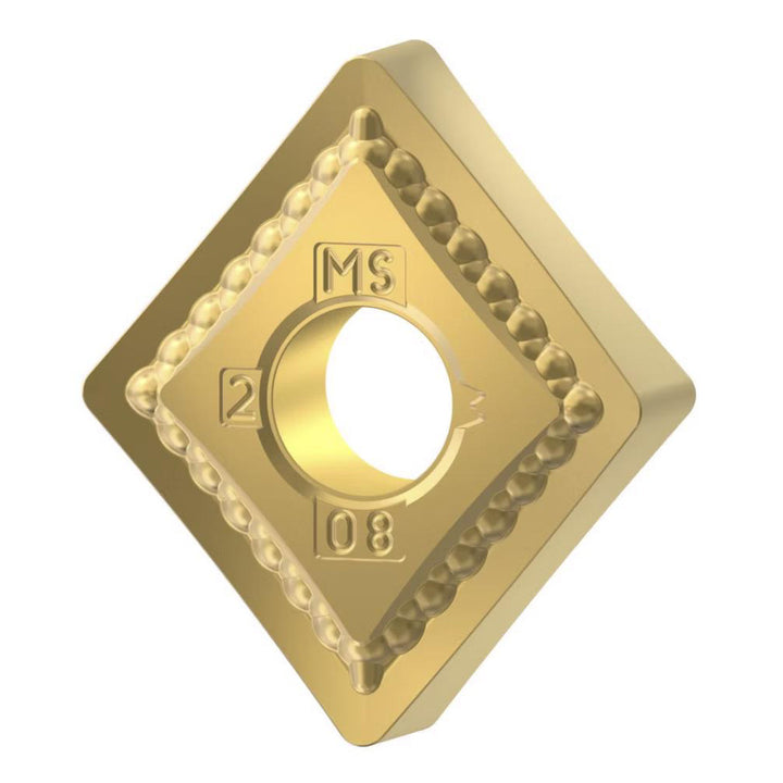 C - Diamond (Rhombic) 80-Deg 0.5000" IC Carbide Insert, Grade KCU10B, AlTiN - Kennametal 7093476
