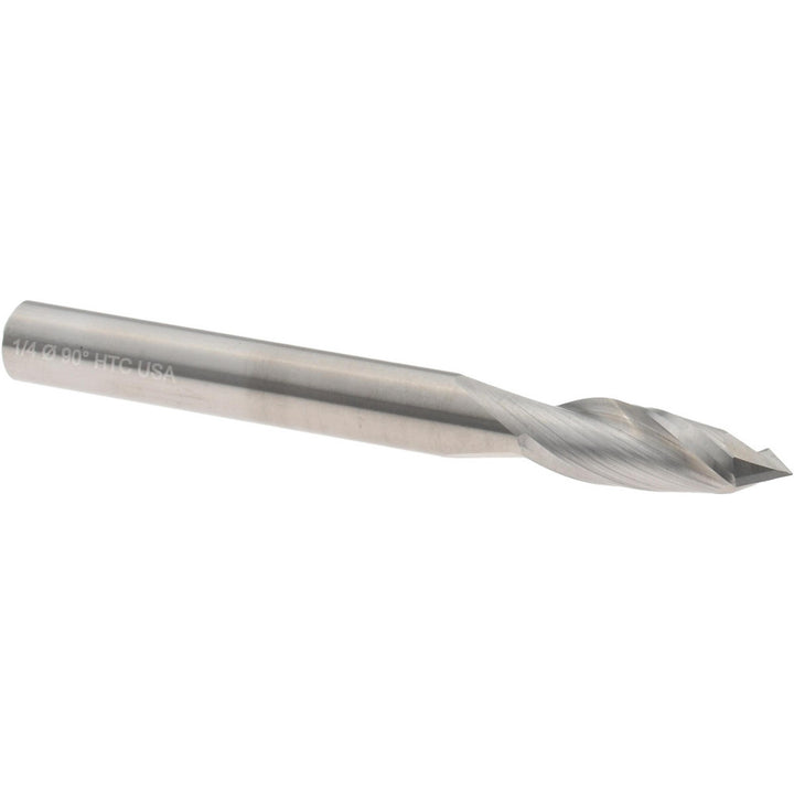 1/4" 2-Flute Solid Carbide Drill Mill End Mill - Harvey Tool 15316-2