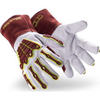 Small Leather Cut; Heat; Puncture Gloves - HexArmor. 5055-S (7)