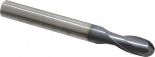 1/2" 2-Flute Solid Carbide Ball End Mill, AlTiN - SGS 32205