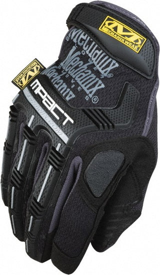 3X-Large Black; Gray Leather Impact Gloves - Mechanix Wear MPT-58-013