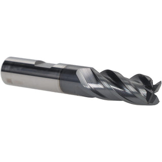 1/2" 4-Flute Solid Carbide Corner Radius End Mill, AlTiN - Iscar 5623092