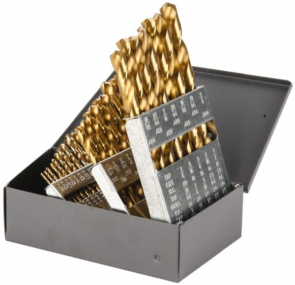 Cobalt Jobber Length Drill Bit, TiN, 135° point - Chicago-Latrobe 69870