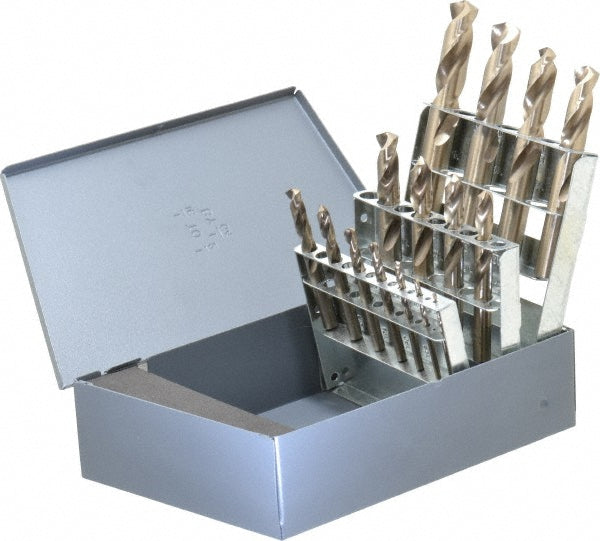 Cobalt Jobber Length Drill Bit, Gold Finish, 135° point - Chicago-Latrobe 69856