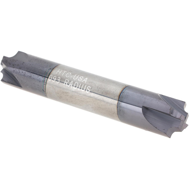 1/2" 4-Flute Solid Carbide Corner Rounding End Mill, AlTiN - Harvey Tool 44093-C3