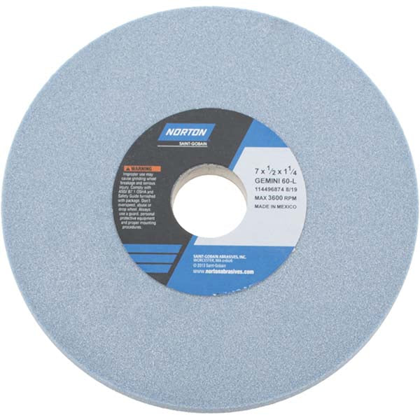 7 x 1/2" 60-Grit Aluminum Oxide Grinding & Cutoff Wheel - Norton 66253246824