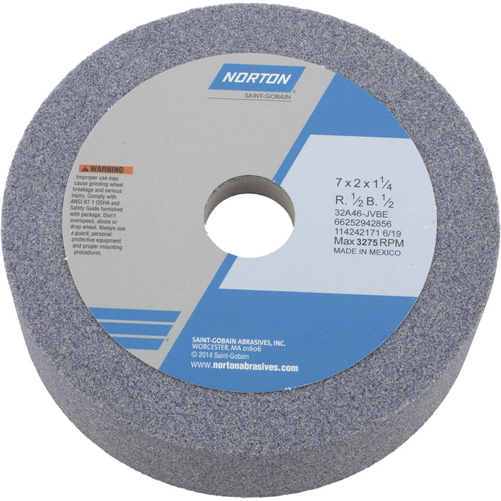 7 x 1/2" 46-Grit Aluminum Oxide Grinding & Cutoff Wheel - Norton 66252942856
