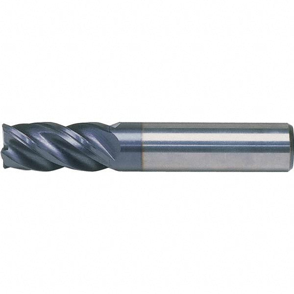 1/4" 4-Flute Solid Carbide Corner Radius End Mill, AlTiN - Kennametal 4047725