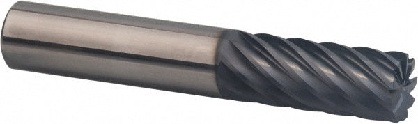 1/2" 9-Flute Solid Carbide Square End Mill, AlTiN - SGS 36623