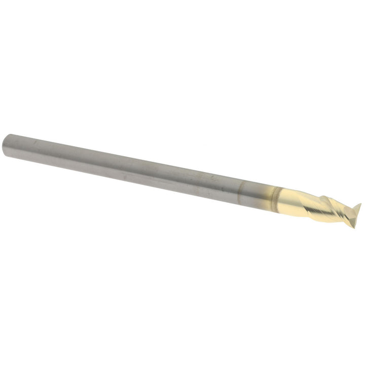 1/4" 2-Flute Solid Carbide Square End Mill, ZrN - Accupro 313826
