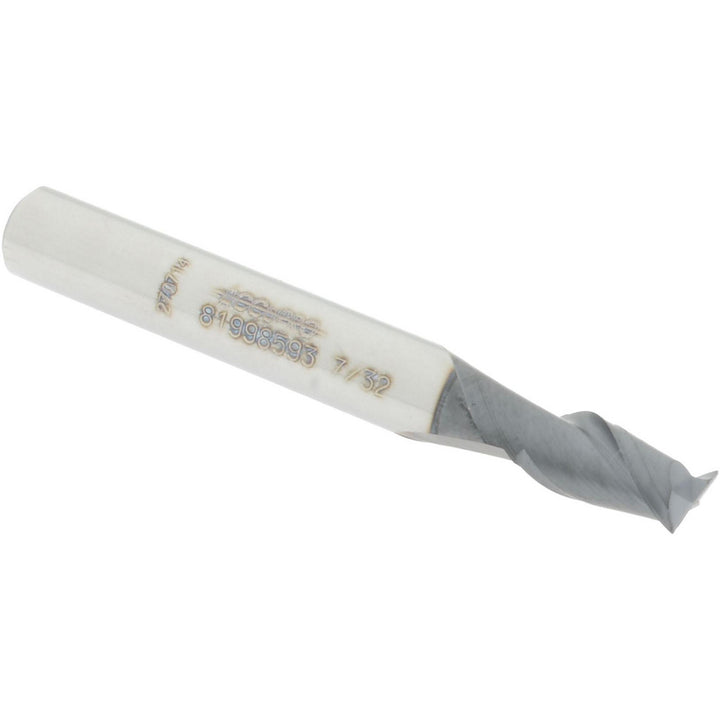 7/32" 2-Flute Solid Carbide Square End Mill, AlTiN - Accupro 12181622