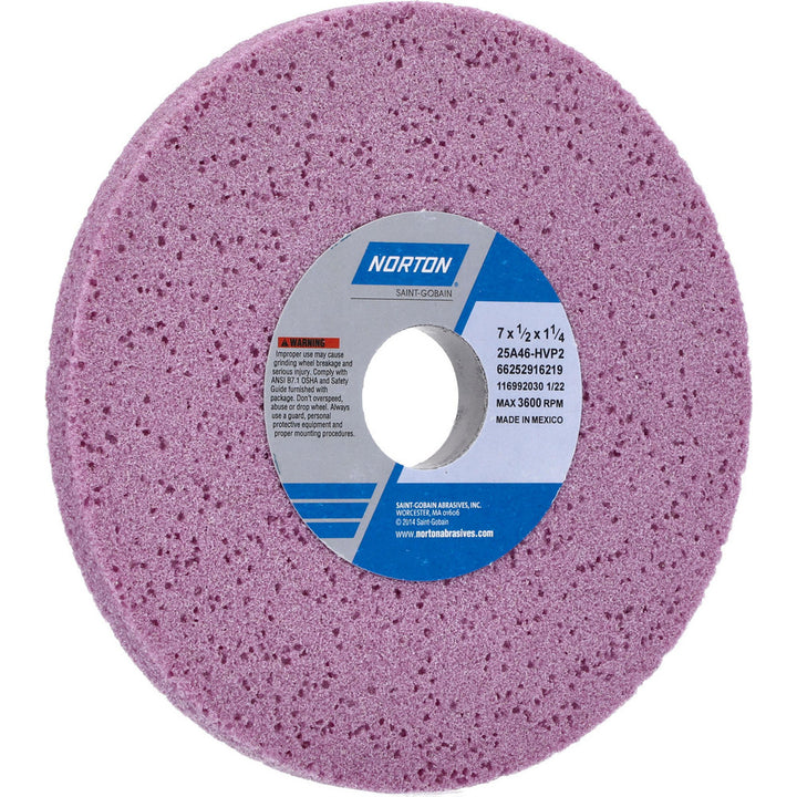 7 x 1/2" 46-Grit Aluminum Oxide Grinding & Cutoff Wheel - Norton 66252916219