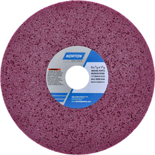 8 x 1/2" 46-Grit Aluminum Oxide Grinding & Cutoff Wheel - Norton 66253019350