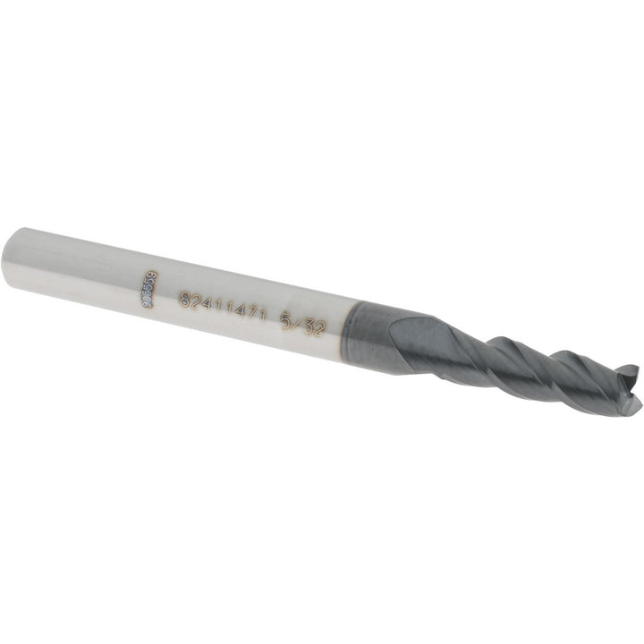 5/32" 3-Flute Solid Carbide Square End Mill, AlTiN - Accupro 12181910