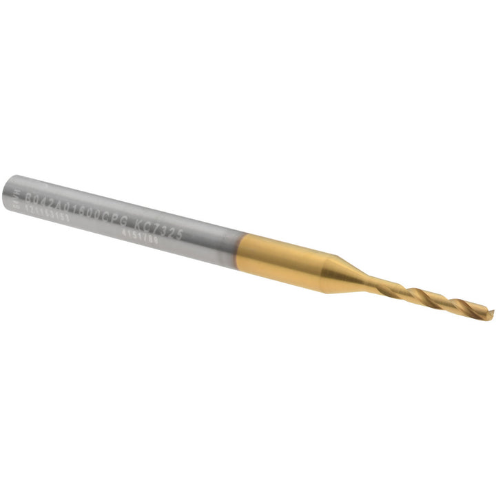 0.0630" Solid Carbide Drill Bit, TiN, 140° point - Kennametal 4151789