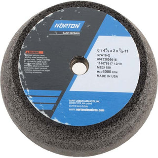 6 x 1-1/2" 16-Grit Aluminum Oxide Grinding & Cutoff Wheel - Norton 66252809618