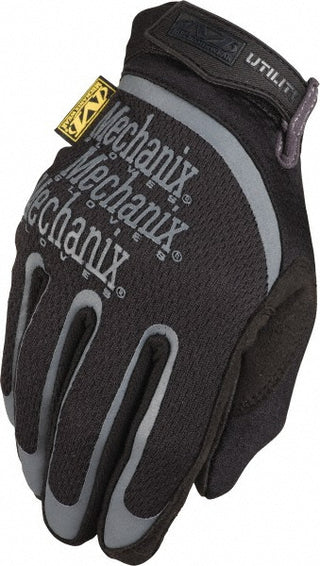 Medium Black; Gray Leather General Purpose Gloves - Mechanix Wear H15-05-009