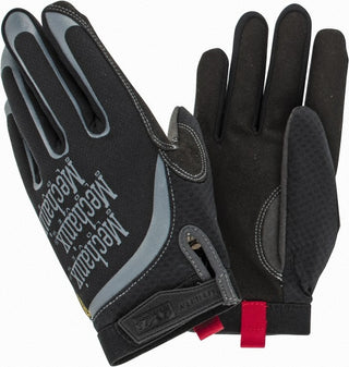 Large Black; Gray Leather General Purpose Gloves - Mechanix Wear H15-05-010