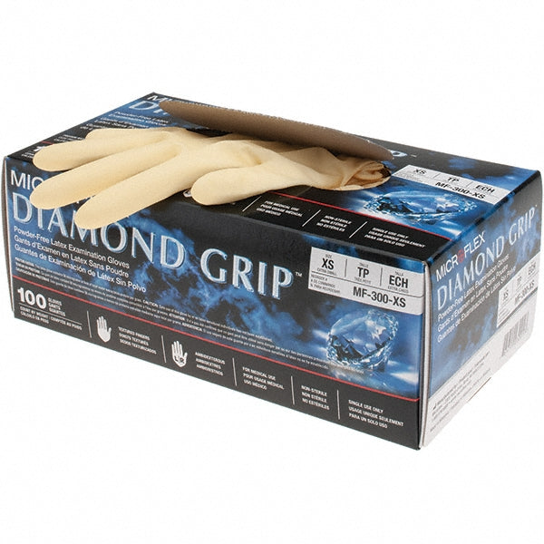 Natural Latex Gloves - Ansell MF-300-XS