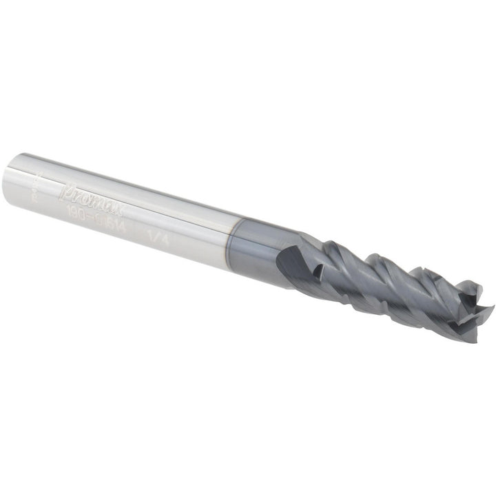 0.2500" 4-Flute Solid Carbide Square End Mill, AlTiN - ProMax 190-01614