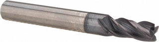 9/32" 4-Flute Solid Carbide Corner Radius & Corner Chamfer End Mill, AlTiN - Accupro 95168487