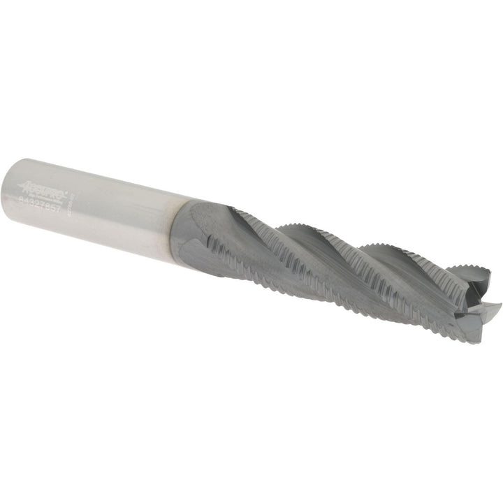 0.5" 4-Flute Solid Carbide Roughing End Mill, AlTiN - Accupro 2500027