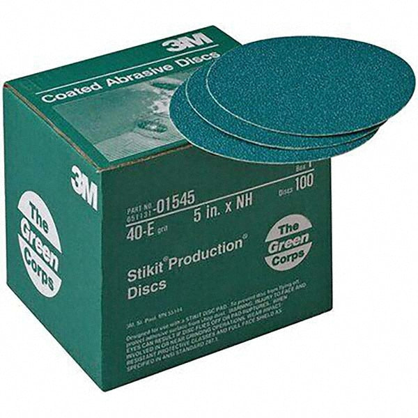 5" 40-Grit Aluminum Oxide Disc - 3M 7010363745