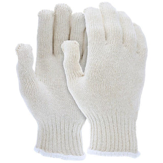 Large Natural; White Cotton General Purpose Gloves - MCR Safety 9506LM