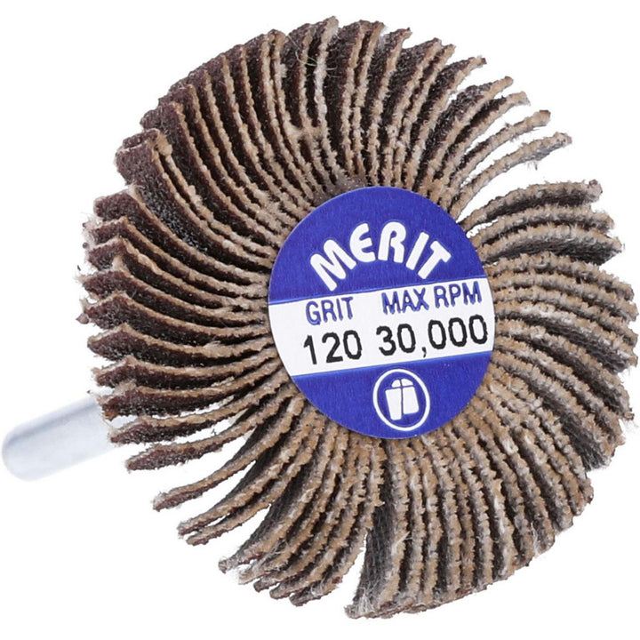 120-Grit Aluminum Oxide Flap Wheel - Merit Abrasives 08834137492