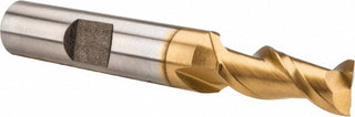 5/16" 2-Flute High Speed Steel Square End Mill, TiN - Hertel GH070020