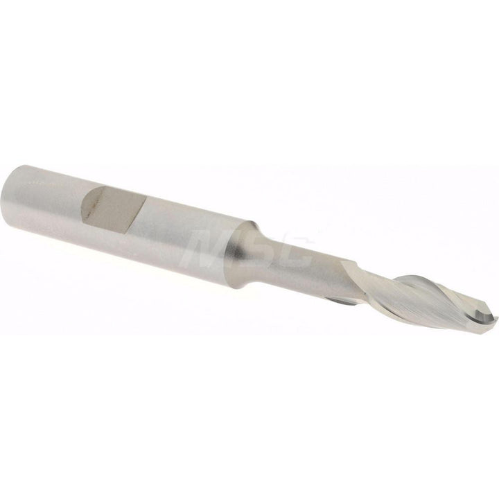 1/4" 2-Flute Cobalt Ball End Mill - Hertel E2111016
