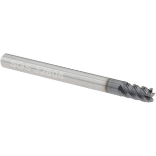 1/8" 5-Flute Solid Carbide Corner Radius End Mill, AlTiN - SGS 32606