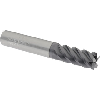7/16" 5-Flute Solid Carbide Corner Radius End Mill, AlTiN - SGS 32632