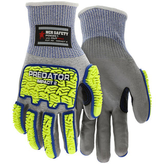 Medium High-Visbility Yellow Hypermax Cut & Puncture-Resistant Gloves - MCR Safety PD6951M