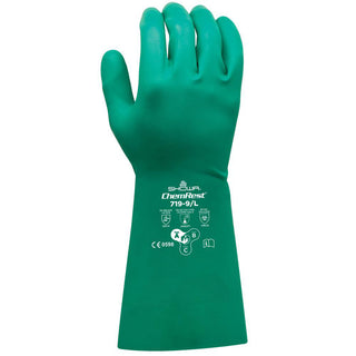 X-Large Light Green Type A Chemical Resistant Gloves Gloves - SHOWA 719-10