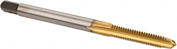 #6-32 UNC High-Speed Steel Standard Tap, TiN - Greenfield Threading 301367