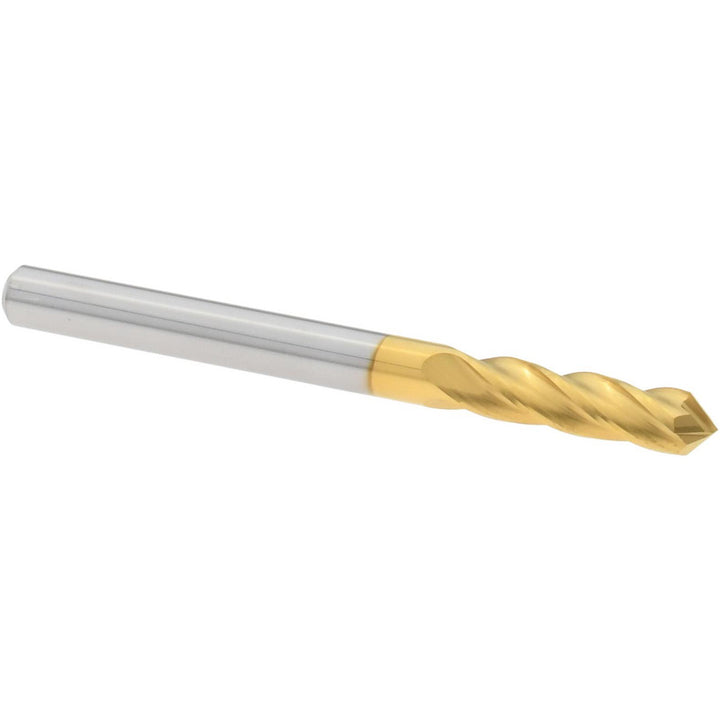 1/8" 4-Flute Solid Carbide Drill Mill End Mill, TiN - Harvey Tool 15308-C1
