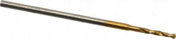 0.0299" Cobalt Drill Bit, TiN, 118° point - Guhring 9006600007600