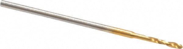 0.0303" Cobalt Drill Bit, TiN, 118° point - Guhring 9006600007700