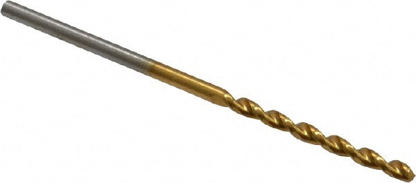 0.0650" High Speed Steel Drill Bit, TiN, 130° point - Guhring 9006520016500