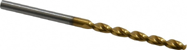 0.1260" High Speed Steel Drill Bit, TiN, 130° point - Guhring 9006520032000