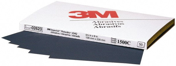 1500-Grit Silicon Carbide Sanding Sheets & Block - 3M 7010364422